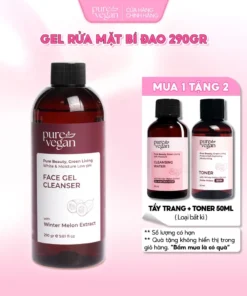 Sữa Rửa Mặt Bí Đao Pure Vegan Giúp Làm Sạch Bụi Bẩn, Bã Nhờn, Dịu Nhẹ, Độ pH Thấp - 290gr
